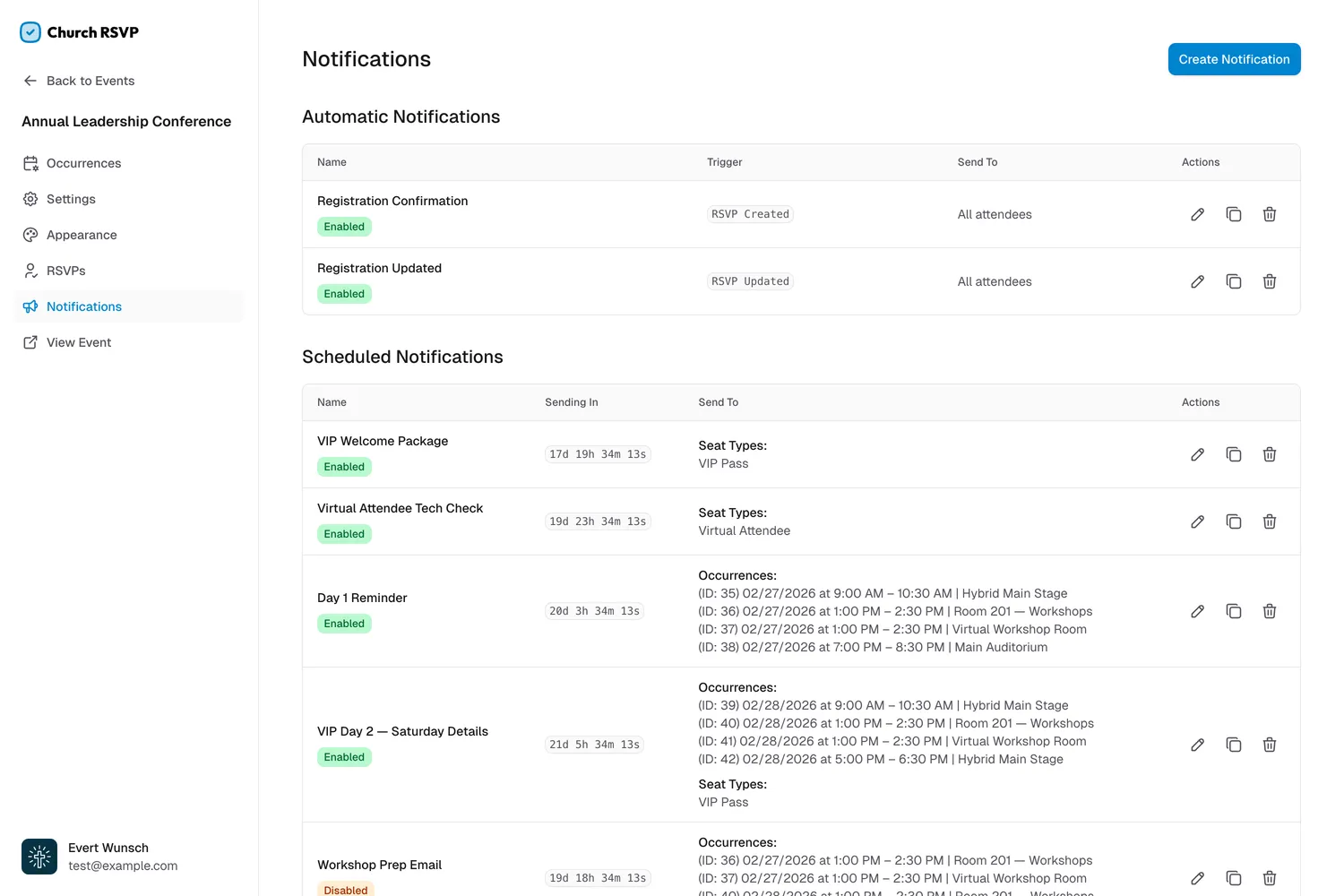 Powerful, customizable notifications